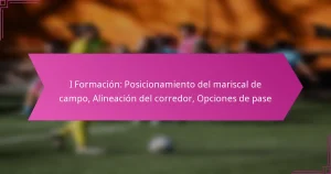 I Formación: Posicionamiento del mariscal de campo, Alineación del corredor, Opciones de pase